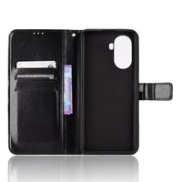 Étui portefeuille de luxe en cuir PU Crazy Horse pour HUAWEI Nova Y70/Nova Y70 Plus