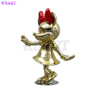 Minnie mouse statue sculpture FRP sculpture en résine artisanat grand <span class=keywords><strong>pendule</strong></span> minnie marée jouant bonhomme - Product Image 4