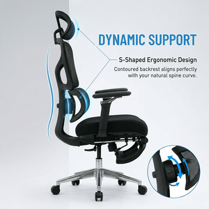 Chaise <span class=keywords><strong>de</strong></span> <span class=keywords><strong>bureau</strong></span> ergonomique <span class=keywords><strong>de</strong></span> luxe avec soutien lombaire, inclinable, personnalisable, en maille, pivotante, pour le gaming et le travail, chaise <span class=keywords><strong>de</strong></span> direction - Product Image 1