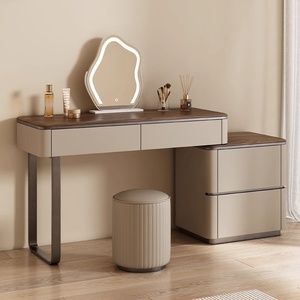Bàn trang điểm hiện đại kiểu tối giản mẫu mới <span class=keywords><strong>2025</strong></span> của Ý, chất liệu MDF cao cấp, phong cách sang trọng nhẹ nhàng, tích hợp ngăn kéo, dành cho gia đình. - Product Image 2