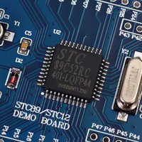 Placa de aprendizaje de microcontrolador de un solo chip QXT 51, placa de desarrollo STC89C52RC, placa de sistema de procesamiento integrado