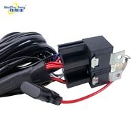 Kit de Cableado Profesional de Alta Resistencia con Portafusibles Impermeable e Interruptor para Cable de Alimentación de Iluminación Automotriz