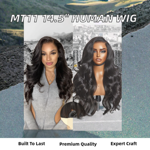 Peluca rubia de cabello virgen mono top MT11 de 14.5 pulgadas con encaje frontal transparente de colores mixtos para mujer, cabello humano chino con cutícula intacta - Product Image 2