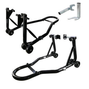 Nouveau support de moto combiné 500 lb avec leviers de roue et supports de paddock à bobines pour bras oscillant avant et arrière, pour motos sportives - Product Image 2