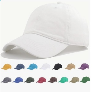 Washed Cotton Plain Baseball Caps Adjustable Unstructured Soft Blank Casual Dad Ball <b>Hats</b> for Men Women - Product Image 6