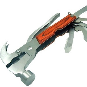 <b>Multi</b> Purpose Claw Hammer And Pliers Orange Handle Stainless Steel Survival <b>Tool</b> For Outdoor <b>Camping</b> Automotive Use - Product Image 5