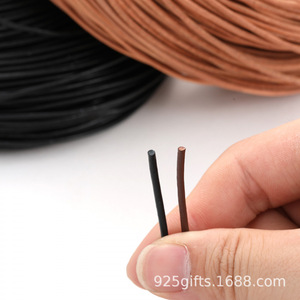 3mm Necklace Handmade Leather Cord DIY Leather Braided <b>Rope</b> Round Cowhide Cord Leather Thread Leather Strip <b>Bracelet</b> <b>Bracelet</b> - Product Image 4