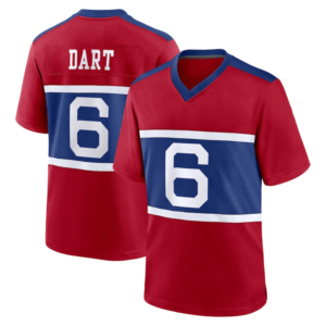 Maillot de football américain personnalisé à manches courtes, style 2025, très demandé # 6 fléchettes # 44 Skattebo NY 100% Polyester Rapide - Product Image 4