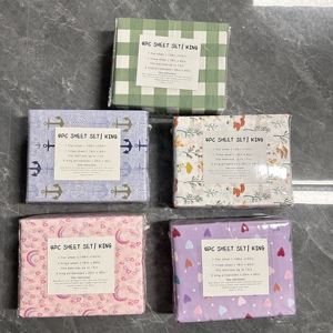 Adjustable <strong>Sheet</strong> Bedding Set <strong>king</strong> <strong>Size</strong> 6 Pieces Fitted Bed <strong>Sheet</strong> with Elastic Microfiber Bed Flat <strong>Sheet</strong> &amp; 4 Pillow Cases - Product Image 6