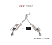 Tuyaux d'échappement Catback SUS304 avec valves et télécommande pour BMW E89 Z4 3.0T, numérisation 3D du châssis pour installation précise sur site