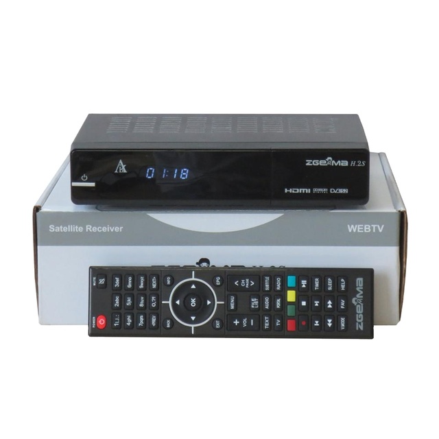 HD Enigma2 Linux ZGEMMA H.2S DVB S2 + DVB S2 Satellite Tv Decoder