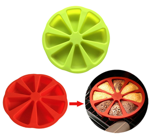 <span class=keywords><strong>Moule</strong></span> à gâteau triangulaire en silicone - <span class=keywords><strong>Moule</strong></span> à <span class=keywords><strong>pizza</strong></span> à 8 cavités pour brownies, muffins, cheesecake, pain de maïs - Product Image 6