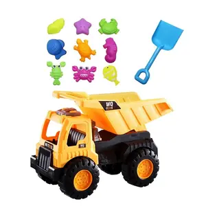 3 in 1 sand beach toy truck ocean animals car summer outdoor play set giocattoli da spiaggia per bambini con borsa in PVC
