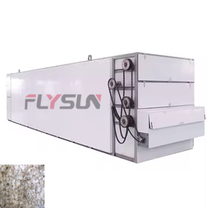 Machine de séchage à bande maillée à entraînement par engrenages, contrôlée par PLC, personnalisée en usine, pour la transformation alimentaire - Product Image 1