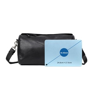 Bolso de Hombro Boston de Cuero Genuino para <span class=keywords><strong>Hombre</strong></span> y Mujer, Diseño Geométrico Moderno, Patchwork de Lujo, Logotipo Personalizado, Venta al Por Mayor, Moda Urbana Minimalista - Product Image 5