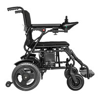 Kursi roda elektrik portabel Remote Control, peralatan medis yang mudah dioperasikan untuk orang tua, Rollator jalan cacat