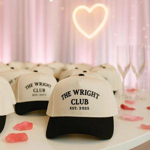 หมวกเบสบอลปักลายอักษรภาษาอังกฤษสำหรับงานแต่งงาน ลายจุด สไตล์สปอร์ต ทันสมัย ใส่ได้ทั้งชายและหญิง สำหรับเจ้าบ่าวเจ้าสาว - Product Image 2