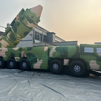 AOYU Promotionnel Personnalisé Festival Événement Gonflable Réservoir Fausse Cible Modèle Missile Véhicule Air Soufflé