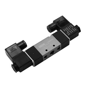 Vanne solénoïde Dde 4V220-08, 3 voies, 5 ports, vanne de commande pneumatique, DC 24V, air 0,15-0,8Mpa - Product Image 3