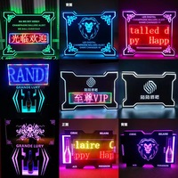 Présentoir de bouteilles lumineux à LED avec commande par application mobile, personnalisable en usine, pour discothèque