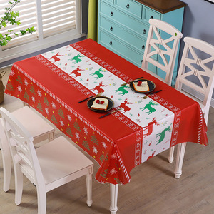 Mantel Cuadrado Navideño Moderno Personalizado <span class=keywords><strong>de</strong></span> PEVA, Impermeable y Resistente al Aceite, para <span class=keywords><strong>Mesa</strong></span> <span class=keywords><strong>de</strong></span> Comedor Festiva - Product Image 2