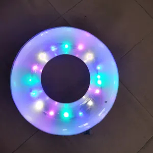 Led ile fabrika fiyat promosyon PVC şişme yüzme simidi