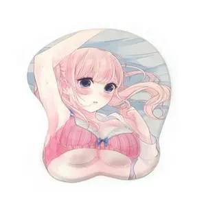 Nouveautés Tapis de souris personnalisé pour petites filles Anime 3D avec repose-poignet