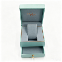 Boîte cadeau de luxe double couche pour montres et bijoux, étui en papier spécial avec tiroir et finition or rose