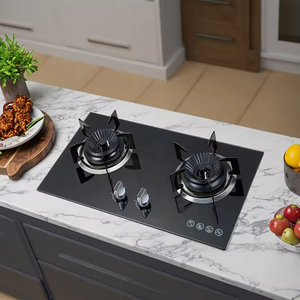 Appareils de cuisine, plaques de cuisson, cuisinières en verre trempé, brûleurs, plaque à <span class=keywords><strong>induction</strong></span> encastrée, cuisinière à gaz intelligente à <span class=keywords><strong>2</strong></span> brûleurs - Product Image 2