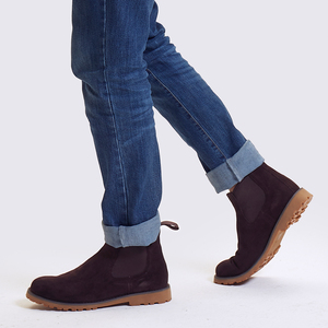 Bottes courtes en cuir au design classique britannique, bottes en cuir décontractées pour hommes, bottes en <span class=keywords><strong>daim</strong></span> de qualité supérieure - Product Image 6