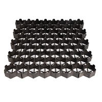 Grille de gazon HDPE pour toit, jardin, parking, vert, compressif et porteur
