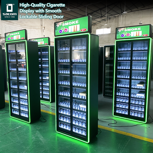 Exhibidor de Cigarrillos con Puerta de Vidrio Antirrobo, Exhibidor de Tabaco con Empujador LED para Cadenas de Tiendas - Product Image 3