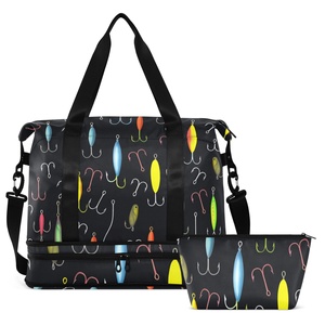Best Selling Large Wet Dry Waterproof Duffel Wash <b>Bag</b> <b>Folding</b> Gym Travel Tote Zipper for Yoga Weekend Luggage - Product Image 2