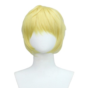 ขายส่งVocAloid <span class=keywords><strong>Rin</strong></span>/<span class=keywords><strong>Len</strong></span> Kagamineวิกผมคอสเพลย์ 14 นิ้วสั้นหยิกGolden Syntheticอะนิเมะคอสเพลย์เครื่องแต่งกายผมวิกผมสําหรับงานปาร์ตี้ - Product Image 3