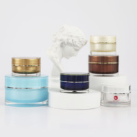Bestseller 30g 50g 100g 200g Leere Plastik-Kosmetikdosen für Lidschatten und Creme, Kleine Klare Runde Acryl-Probedosen