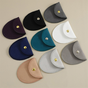 Bolsas de Microfibra Portátiles para Joyería Guardidea de 8*8cm, Bolsas de Embalaje de Alta Calidad para Aretes, Collares <span class=keywords><strong>y</strong></span> Pulseras - Product Image 5