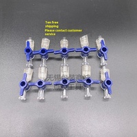 Micro vanne d'injection Luer en plastique bidirectionnelle interrupteur de distribution droit pour accessoires de machines-outils