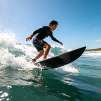 Planche de surf en fibre de carbone 180-300 cm, shortboard léger haute résistance pour la pratique du surf et des sports nautiques