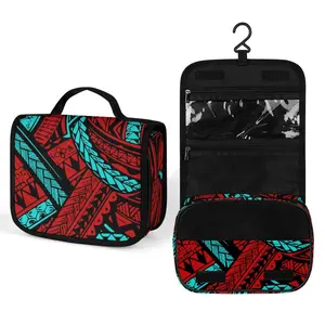 Fabrika Outlet kabile tasarım Polyester kılıfı çok fonksiyonlu katlanabilir seyahat organizatör makyaj güzellik kozmetik çantası