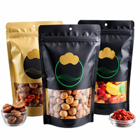 Op maat gemaakte hersluitbare staande pouches van voedselveilige kwaliteit met ritssluiting voor snacks, noten, snoep, gedroogd fruit en voedselverpakkingen