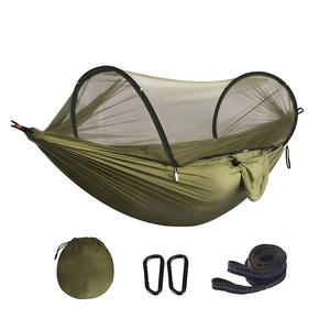 <span class=keywords><strong>Hamac</strong></span> <span class=keywords><strong>de</strong></span> camping en plein air avec moustiquaire, léger, en tissu parachute haute résistance, hamacs suspendus - Product Image 1