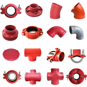 Sắt dễ uốn 45 & 90 độ cong ống dẫn giảm tốc mặt bích Tee & chữa cháy khuỷu tay mạ rãnh Adapter cap cho phụ kiện đường ống - Product Image 2