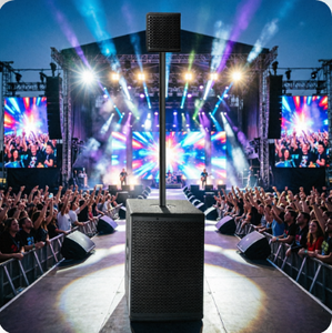 Système de haut-parleurs portables en bois pour l'extérieur, de qualité professionnelle |   Subwoofer <span class=keywords><strong>10</strong></span>'' avec 2 enceintes satellite 4'' pour événements en direct - Product Image 6