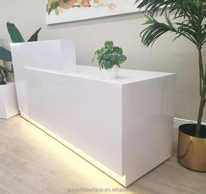 Encuentre un Mostrador de Recepción Rectangular de Madera Moderna Similar a Icon, para Hoteles y Oficinas, Muebles Comerciales Ecológicos y Duraderos - Product Image 3