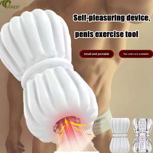 Мужской мастурбатор-чашка для имитации полового акта, из ТПЭ, многоразовый, портативный, для тренировки и массажа пениса, секс-игрушка - Product Image 1