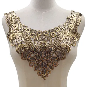 Lace Embroidery neckline false collar Clothing Chest bit Lace accessories water soluble embroidery corsage piece