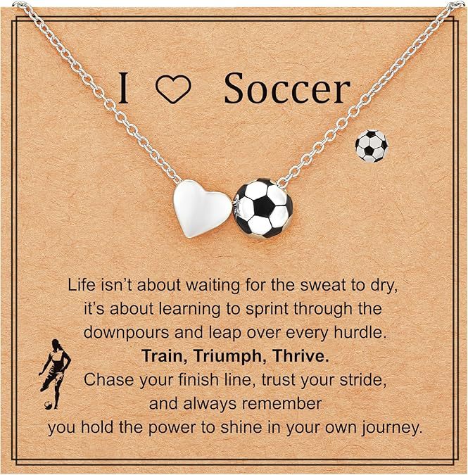 Carte collier football argent