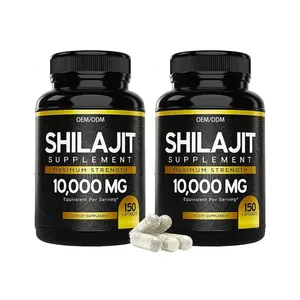 Venda quente Private Labels Extra Strength Stamina Power Shilajit Extract Herbal Cápsulas