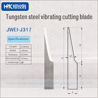 JWEI Serie Wolframkarbid Oszillierende Klinge Hochverschleißfeste Vibrationsmesser für Leder-, Schaum- und Kartonschneiden, J317