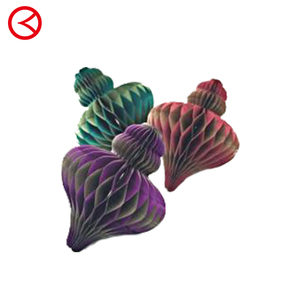 Honeycomb Art Paper Hanging Wall Decorations-Duo Color Christmas <b>Easter</b> Back School Valentine's Day New Year Parties 12cm - Product Image 4